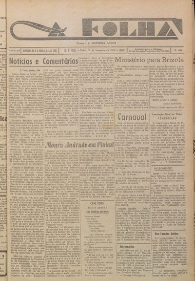Capa de um dos jornais.