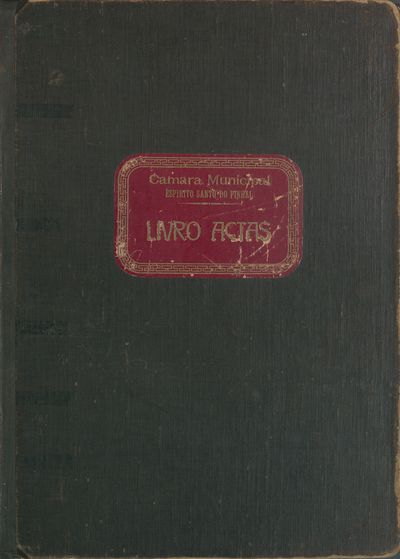 Capa de um dos livros da Câmara.