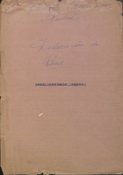 Capa de um dos livros da Câmara.