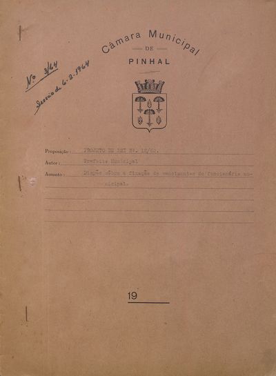 Capa de um dos livros da Câmara.