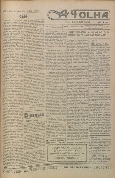 Capa de um dos jornais.