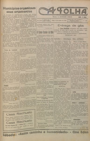 Capa de um dos jornais.
