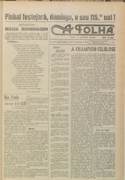 Capa de um dos jornais.