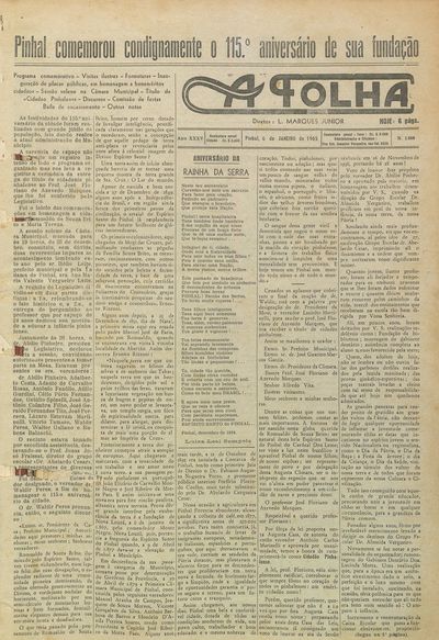 Capa de um dos jornais.