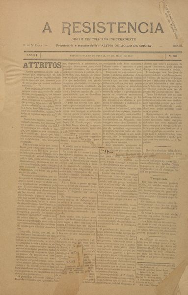 Capa de um dos jornais.