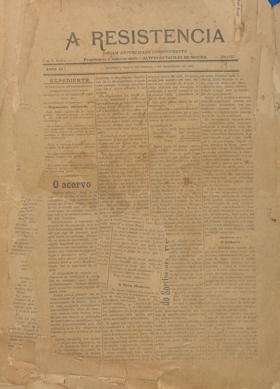 Capa de um dos jornais.