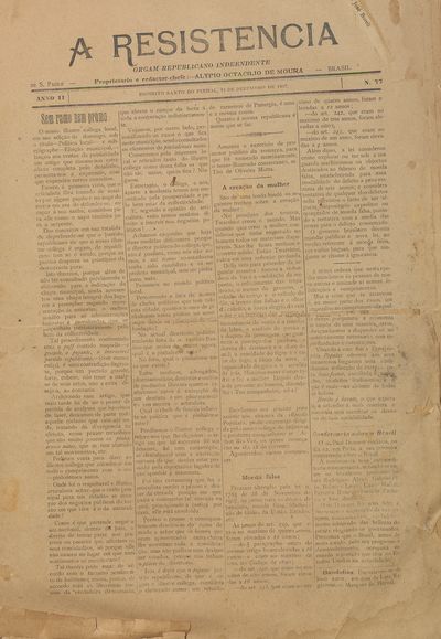 Capa de um dos jornais.