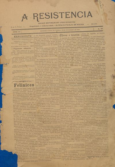 Capa de um dos jornais.