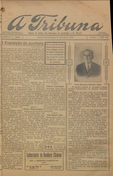 Capa de um dos jornais.