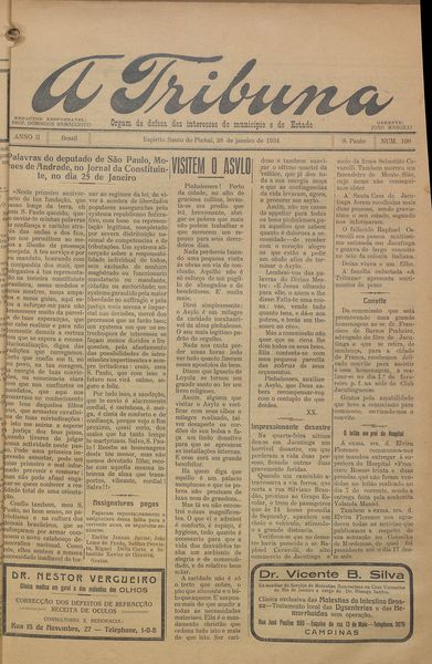 Capa de um dos jornais.