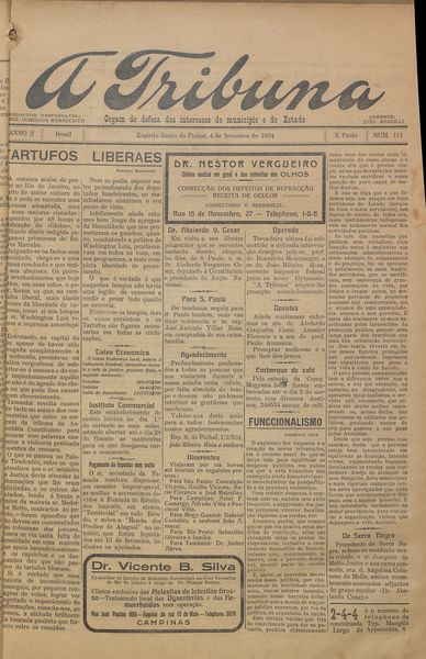 Capa de um dos jornais.