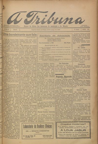 Capa de um dos jornais.