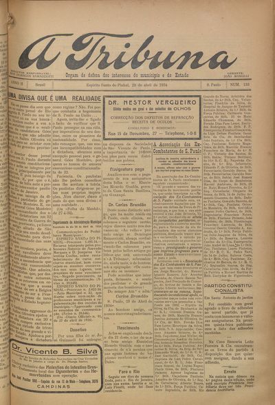 Capa de um dos jornais.
