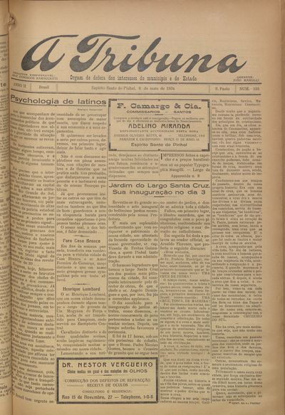 Capa de um dos jornais.