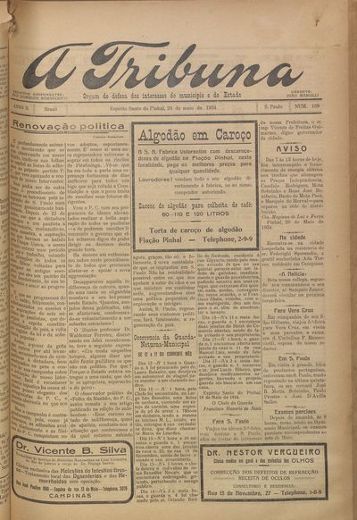 Capa de um dos jornais.