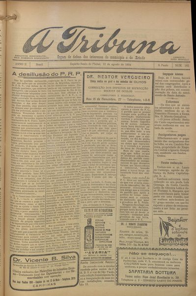 Capa de um dos jornais.