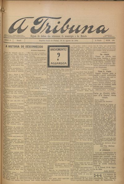 Capa de um dos jornais.