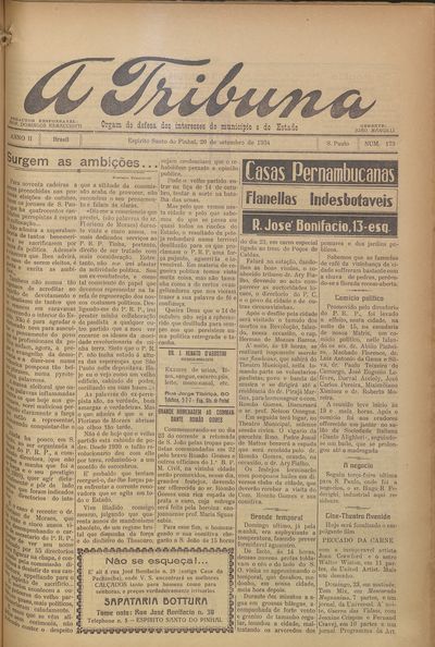 Capa de um dos jornais.