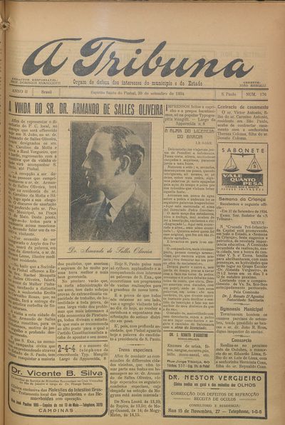 Capa de um dos jornais.