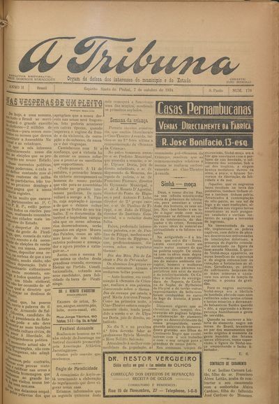 Capa de um dos jornais.