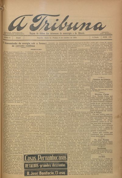 Capa de um dos jornais.