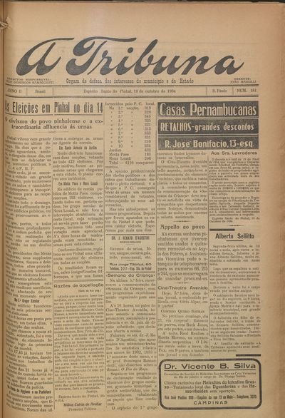 Capa de um dos jornais.