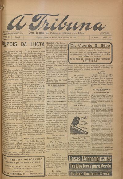 Capa de um dos jornais.