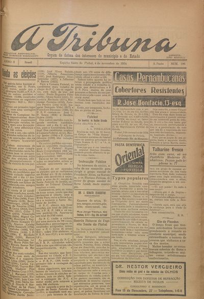 Capa de um dos jornais.