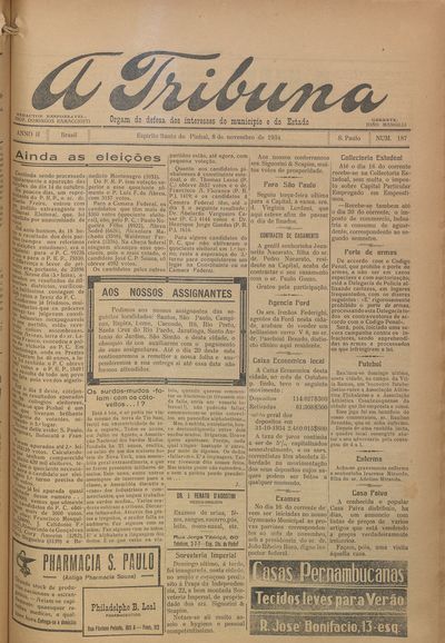 Capa de um dos jornais.