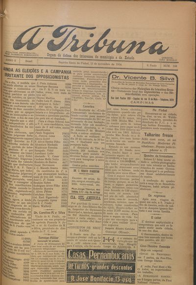 Capa de um dos jornais.