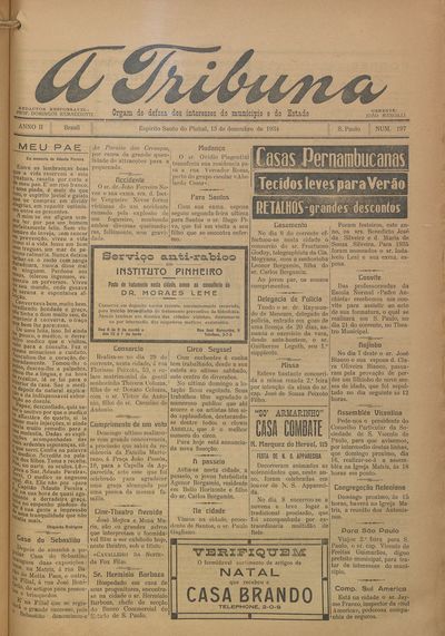 Capa de um dos jornais.