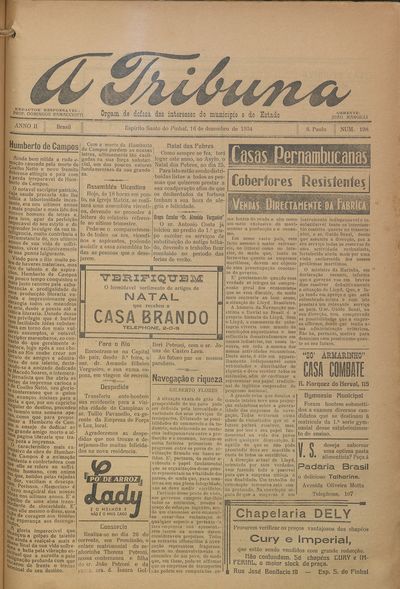 Capa de um dos jornais.