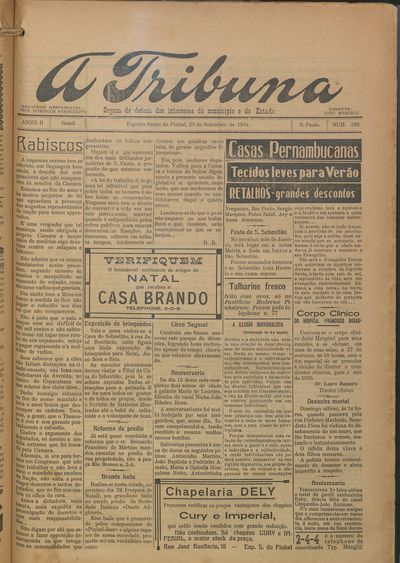Capa de um dos jornais.