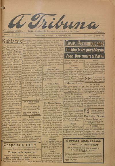 Capa de um dos jornais.