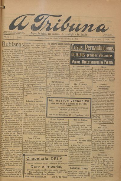 Capa de um dos jornais.