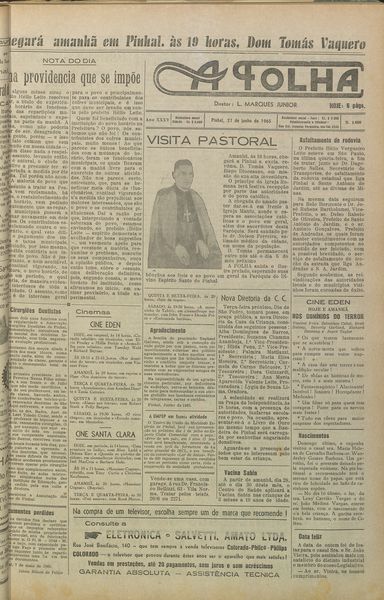 Capa de um dos jornais.