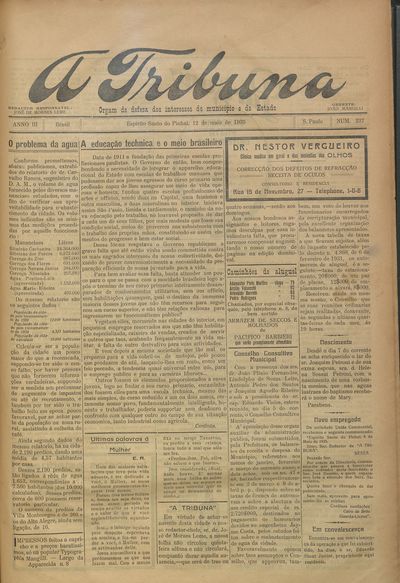 Capa de um dos jornais.