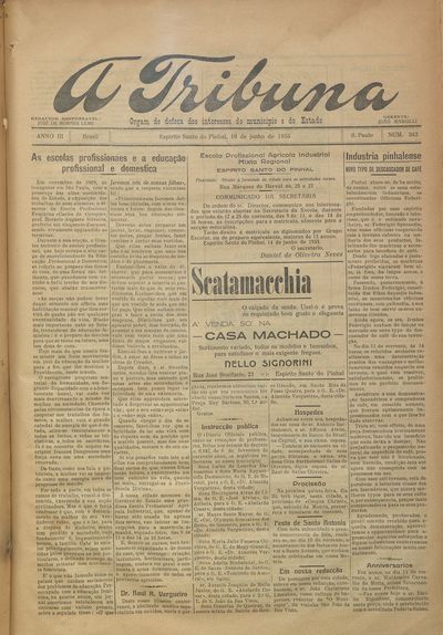 Capa de um dos jornais.