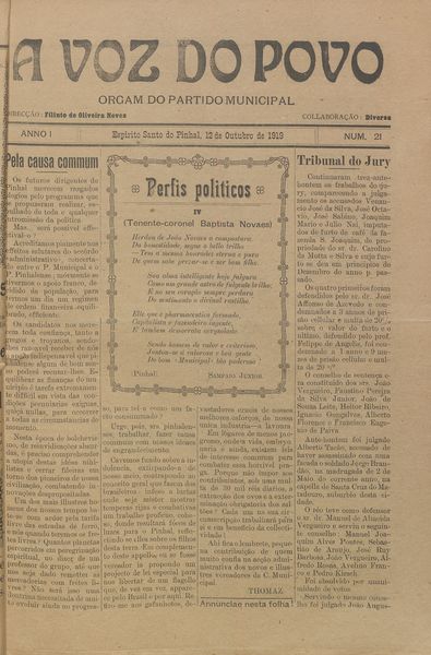 Capa de um dos jornais.