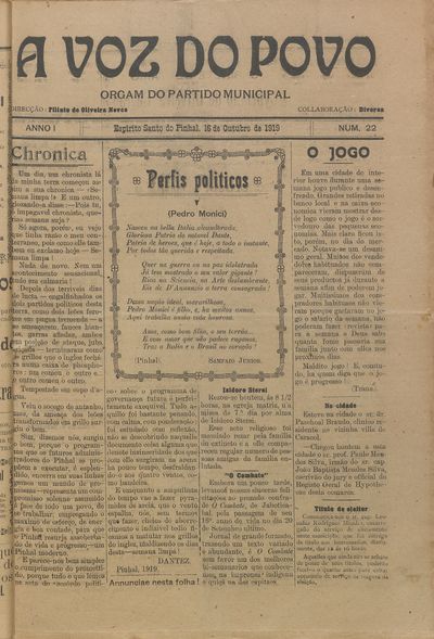 Capa de um dos jornais.
