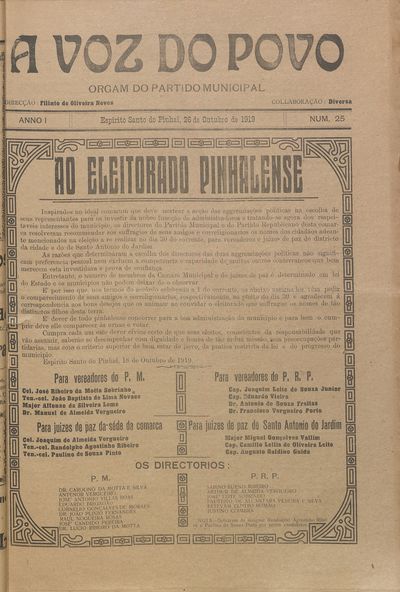 Capa de um dos jornais.