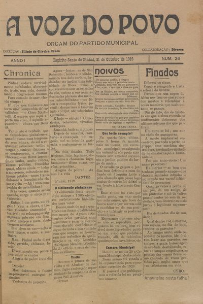 Capa de um dos jornais.