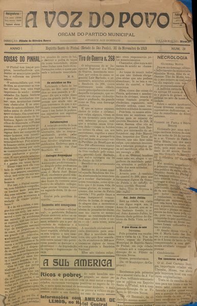 Capa de um dos jornais.