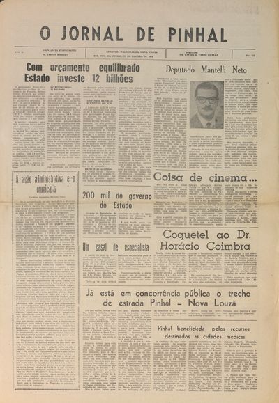 Capa de um dos jornais.