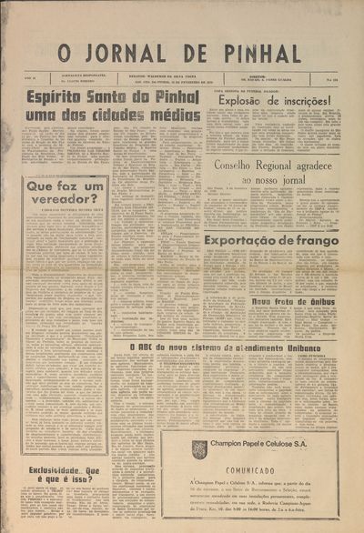 Capa de um dos jornais.