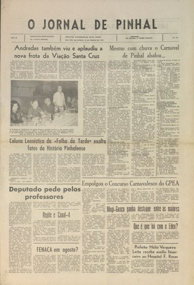 Capa de um dos jornais.