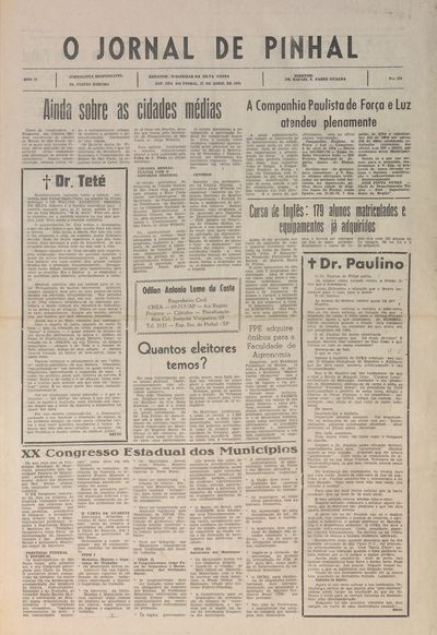 Capa de um dos jornais.