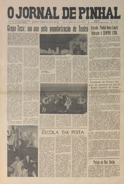 Capa de um dos jornais.