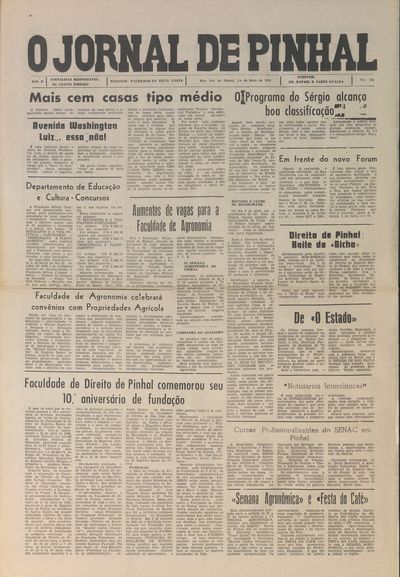 Capa de um dos jornais.