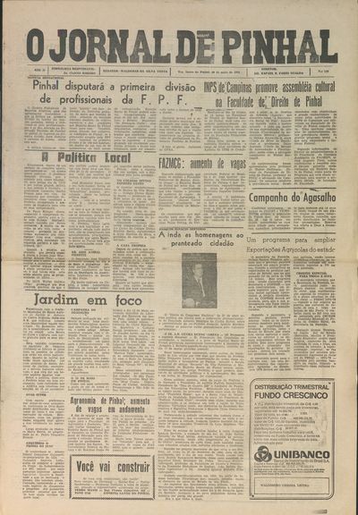 Capa de um dos jornais.